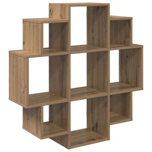 vidaXL Falpolc K&eacute;zműves T&ouml;lgy 90 x 25 x 90 cm Szerelt Fa