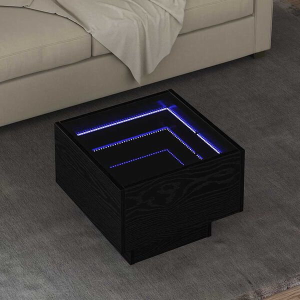 vidaXL Doh&aacute;nyz&oacute;asztal Musta tammi 40 x 40 x 30 cm Faanyag