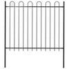 vidaXL fekete BOXTEL ac&eacute;lker&iacute;t&eacute;s karim&aacute;s tetejű 170 x 150 cm