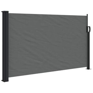 vidaXL antracitsz&uuml;rke beh&uacute;zhat&oacute; oldals&oacute; napellenző 117 x 300 cm