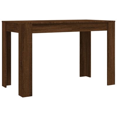 vidaXL barna tölgy színű szerelt fa étkezőasztal 120 x 60 x 75 cm