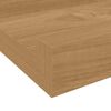 vidaXL Falpolc polcokkal t&aacute;rol&oacute;val 2 pcs Barna 60 x 9 x 3 cm Faanyag