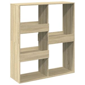 vidaXL sonoma t&ouml;lgy sz&iacute;nű t&eacute;relv&aacute;laszt&oacute; k&ouml;nyvszekr&eacute;ny 100x33x115 cm