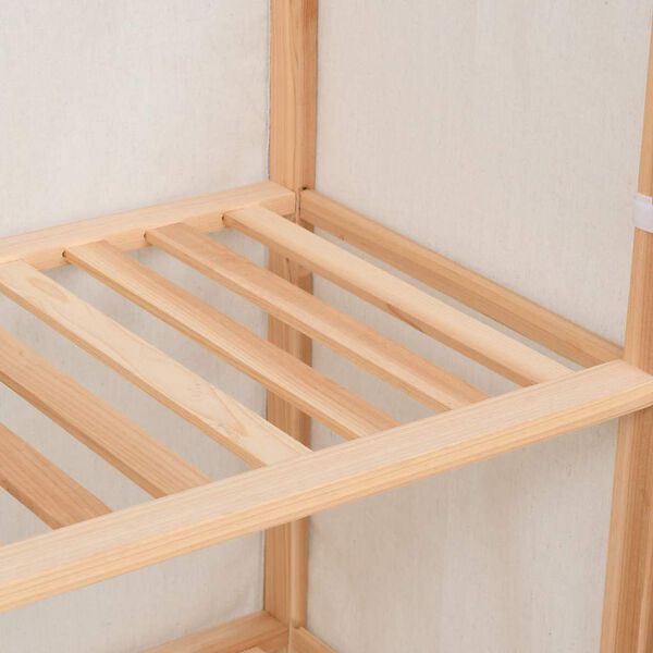 vidaXL 3-szintes ruh&aacute;sszekr&eacute;ny 79 x 40 x 170 cm