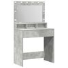 vidaXL &Ouml;lt&ouml;zk&ouml;dőasztal Beton Sz&uuml;rke 78,5 x 41 x 135 cm Szerelt Fa