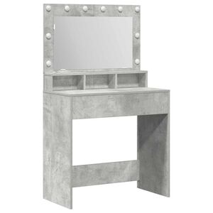 vidaXL &Ouml;lt&ouml;zk&ouml;dőasztal Beton Sz&uuml;rke 78,5 x 41 x 135 cm Szerelt Fa
