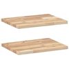 vidaXL 2 db kezeletlen t&ouml;m&ouml;r ak&aacute;cfa f&uuml;ggőpolc 60 x 30 x 2 cm