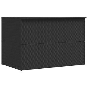 vidaXL fekete polyrattan kerti t&aacute;rol&oacute;l&aacute;da 150 x 100 x 100 cm