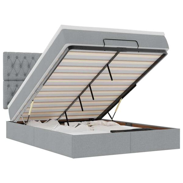 vidaXL Ottom&aacute;n &aacute;gykeret matraccal vil&aacute;gossz&uuml;rke 140x200cm sz&ouml;vet