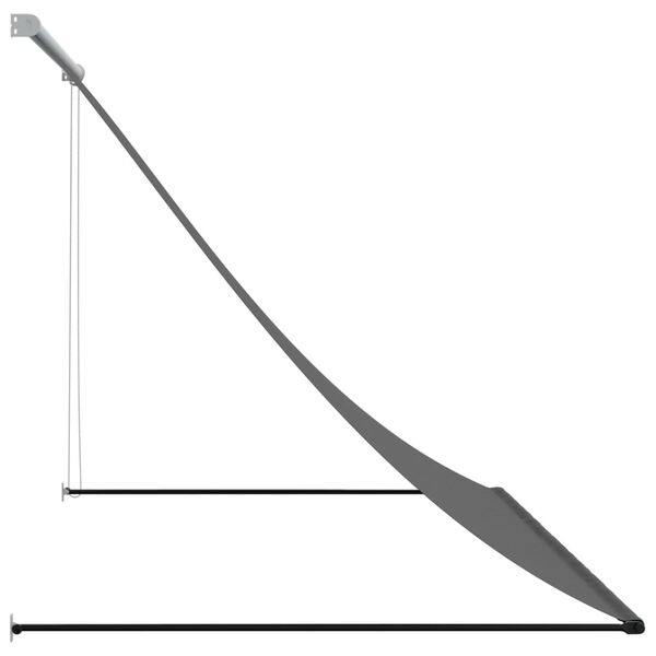 vidaXL antracit sz&ouml;vet &eacute;s ac&eacute;l feltekerhető napellenző 250 x 150 cm