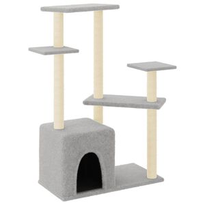 vidaXL vil&aacute;gossz&uuml;rke macskab&uacute;tor sziz&aacute;l kapar&oacute;f&aacute;kkal 107,5 cm