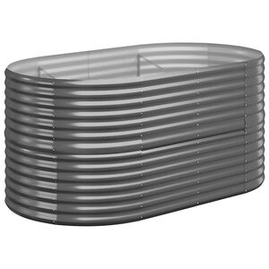 vidaXL antracitsz&uuml;rke horganyzott ac&eacute;l kerti magas&aacute;gy&aacute;s 152x80x68 cm