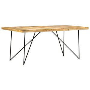vidaXL t&ouml;m&ouml;r mang&oacute;fa &eacute;tkezőasztal 180 x 90 x 76 cm