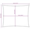 vidaXL sötétzöld téglalap alakú oxford-szövet napvitorla 2,5 x 3,5 m
