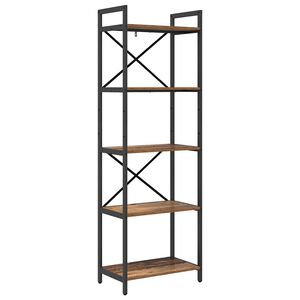 vidaXL K&ouml;nyvespolc 5 szintes 56 x 34 x 171 cm Szerelt Fa &Ouml;reg fa