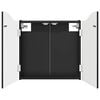vidaXL Darts szekr&eacute;ny Fekete 56 x 12 x 63 cm Szerelt Fa