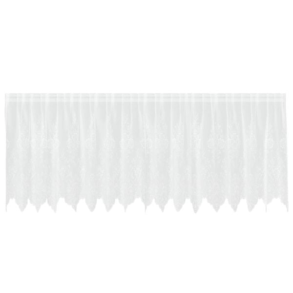 vidaXL Csipk&eacute;s F&uuml;gg&ouml;ny f&uuml;gg&ouml;ny&ouml;kkel Feh&eacute;r 80 x 400 cm Poli&eacute;szter