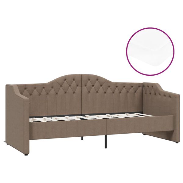 vidaXL t&oacute;psz&iacute;nű USB-s sz&ouml;vetbor&iacute;t&aacute;s&uacute; d&iacute;v&aacute;ny matraccal 90 x 200 cm