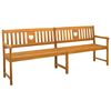 vidaXL Kerti pad Term&eacute;szetes 220 x 55,5 x 90 cm T&ouml;m&ouml;r Ak&aacute;cfa