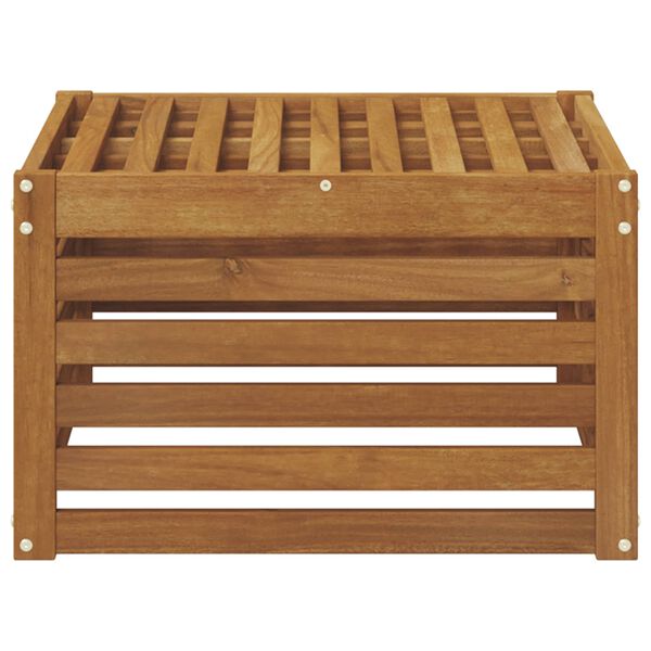 vidaXL K&uuml;lt&eacute;ri l&aacute;btart&oacute; T&ouml;m&ouml;r Ak&aacute;cfa Term&eacute;szetes 59 x 59 x 37 cm