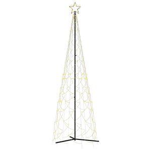vidaXL kar&aacute;csonyfa meleg feh&eacute;r 500 LED-del 100 x 300 cm