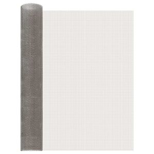 vidaXL H&aacute;l&oacute;s K&eacute;pernyő 80 x 200 cm 3 Mesh Rozsdamentes ac&eacute;l 201 Ez&uuml;st