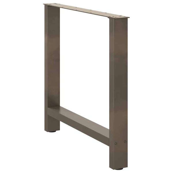 vidaXL 2 db nat&uacute;r ac&eacute;l &eacute;tkezőasztal l&aacute;b 80x(72-73) cm ac&eacute;l