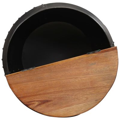 vidaXL tömör újrahasznosított fa dohányzóasztal 53 x 43 cm