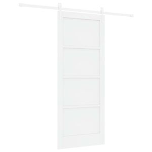 vidaXL Cs&uacute;sz&oacute; ajt&oacute; ORKDAL 83 x 202 cm T&ouml;m&ouml;r Fenyőfa Feh&eacute;r