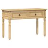 vidaXL Corona t&ouml;m&ouml;r fenyőfa konzolasztal 115 x 46 x 73 cm