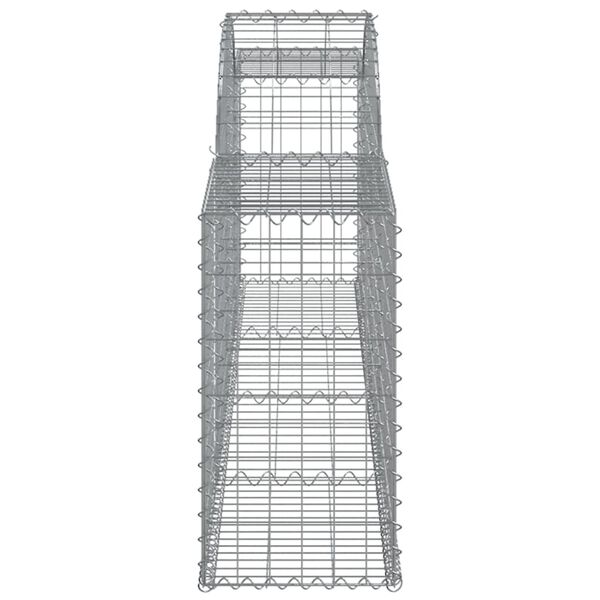 vidaXL íves horganyzott vas gabion kosár 300 x 30 x 60/80 cm