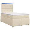 vidaXL Boxspring &aacute;gy matraccal Kr&eacute;msz&iacute;nű 120 x 200 cm Sz&ouml;vet