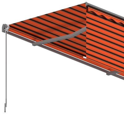 vidaXL narancssárga és barna automata napellenző redőnnyel 6 x 3 m