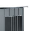 vidaXL antracitszürke horganyzott acél kutyakennel 196x91x110 cm