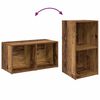 vidaXL TV szekrény garnitúra 2 pcs Öreg fa 72 x 35 x 36,5 cm Faanyag