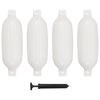 vidaXL 4 darab feh&eacute;r PVC cs&oacute;nak l&ouml;kh&aacute;r&iacute;t&oacute; 58,5 x 16,5 cm