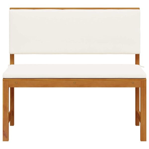 vidaXL Kerti Sz&eacute;k p&aacute;rn&aacute;val Barna 100 x 50 x 91cm T&ouml;m&ouml;r ak&aacute;cfa