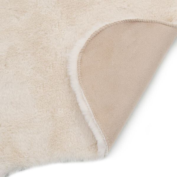 vidaXL kr&eacute;msz&iacute;nű műny&uacute;lszőr szőnyeg 65 x 95 cm