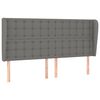 vidaXL s&ouml;t&eacute;tsz&uuml;rke sz&ouml;vet fejt&aacute;mla sz&aacute;rnyakkal 203x23x118/128 cm