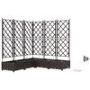 vidaXL Kerti cser&eacute;p 5 pcs Barna 120 x 120 x 126 cm Műanyag