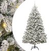 vidaXL Mű kar&aacute;csonyfa 240 cm 300 LED Meleg feh&eacute;r PVC &eacute;s Ac&eacute;l