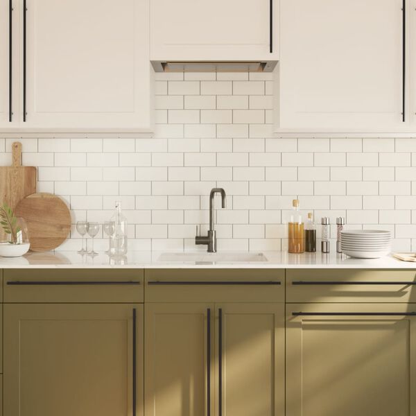 vidaXL 20 db fekete rozsdamentes ac&eacute;l szekr&eacute;nyfoganty&uacute; 480 mm