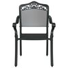 vidaXL Kerti Szék 2 pcs Fekete 55 x 56.5 x 91cm Alumínium