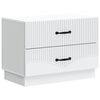 vidaXL &Eacute;jjeliszekr&eacute;ny fi&oacute;kkal Feh&eacute;r 62 x 34,5 x 44,5 cm Szerelt Fa