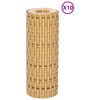 vidaXL 10 db világosbarna polyrattan erkélyparaván 255 x 19 cm