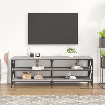 vidaXL szürke sonoma színű szerelt fa TV-szekrény 140 x 40 x 50 cm