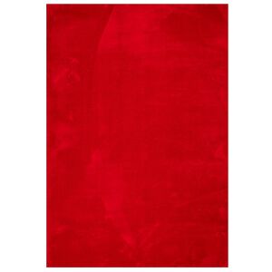 vidaXL HUARTE piros r&ouml;vid sz&aacute;l&uacute; puha &eacute;s moshat&oacute; szőnyeg 140 x 200 cm