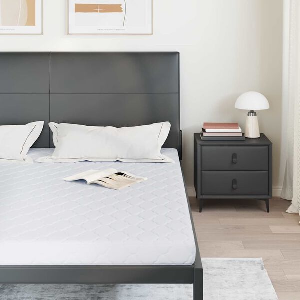 vidaXL Matrac Feh&eacute;r 200 x 200 cm Jacquard sz&ouml;vet