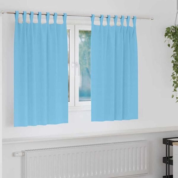 vidaXL Fekete F&uuml;gg&ouml;ny Gyűrűkkel 2 pcs Vil&aacute;gosk&eacute;k 140 x 140 cm