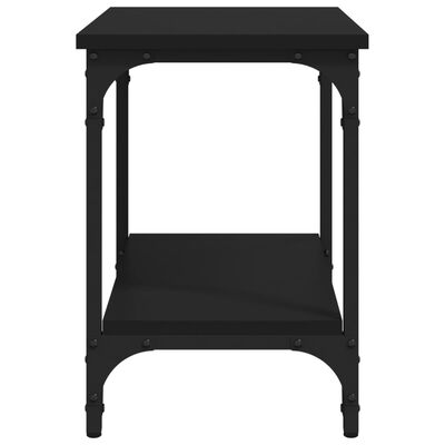 vidaXL fekete színű szerelt fa kisasztal 40 x 30 x 42 cm